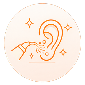 Ear wax removal icon
