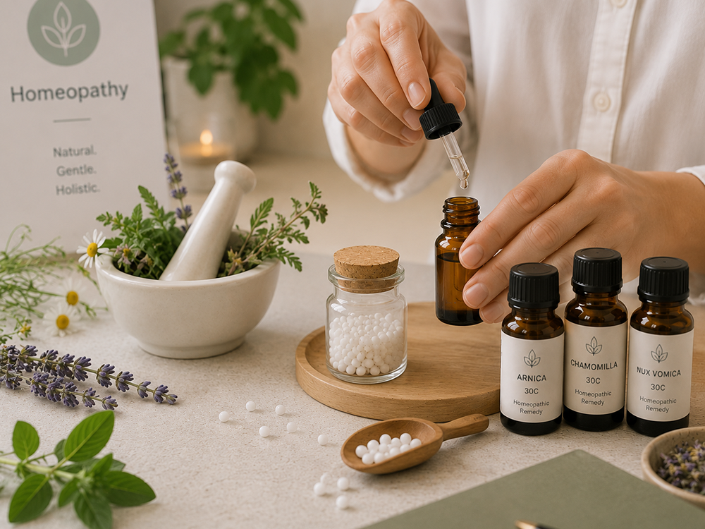 Homeopathy medicine bottles
