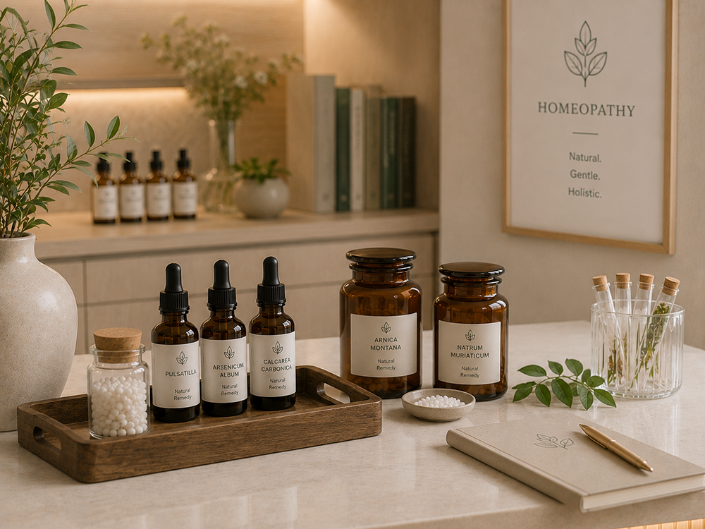 Homeopathy medicine bottles
